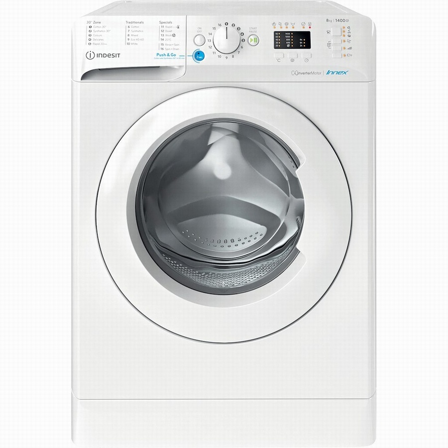 Indesit Washing Machine 8kg - White