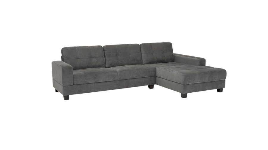 Jerry Corner Grey Fabric Sofa
