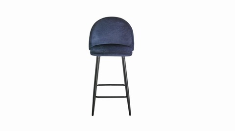 Colindale Navy Velvet Bar Stool