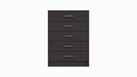 Marlow Anthracite Oak 5 Drawer Chest