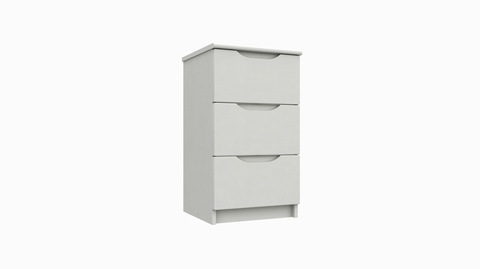 Alpine 3 Drawer Bedside