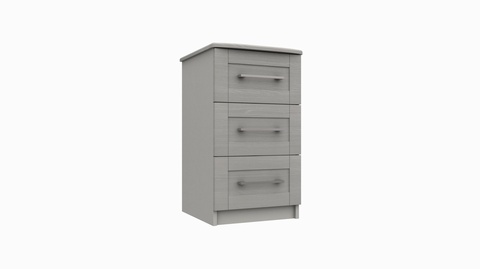 Andante 3 Drawer Bedside