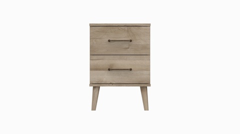 Oakleigh Natural 2 Drawer Bedside