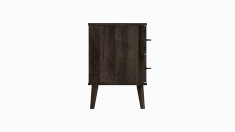 Oakleigh Dark 2 Drawer Bedside