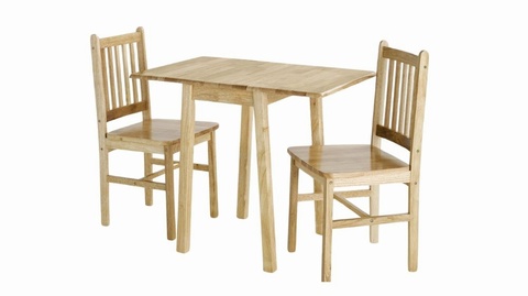 Drop-Leaf Table & 2 Chairs
