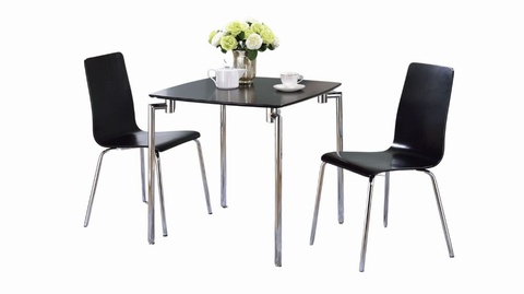 Ebony Honeymoon Table & 2 Chairs