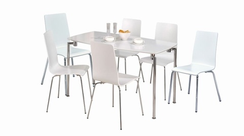 Dove Table & 6 Chairs