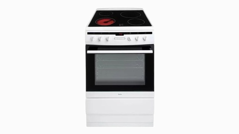 Freestanding Electric Cooker With Ceramic Hob 60cm Wide - White